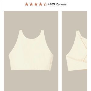 Girlfriend Collective
Topanga Criss Cross Sports Bra Ivory